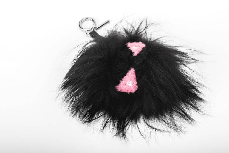 Fendi Limited Edition Black Fur Monster Charm With Box at 1stDibs ...