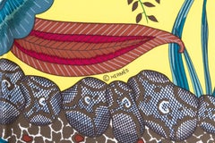 Hermes Flowers of South Africa Silk Scarf