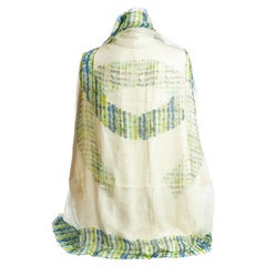 Châle vert en cachemire Chanel neuf