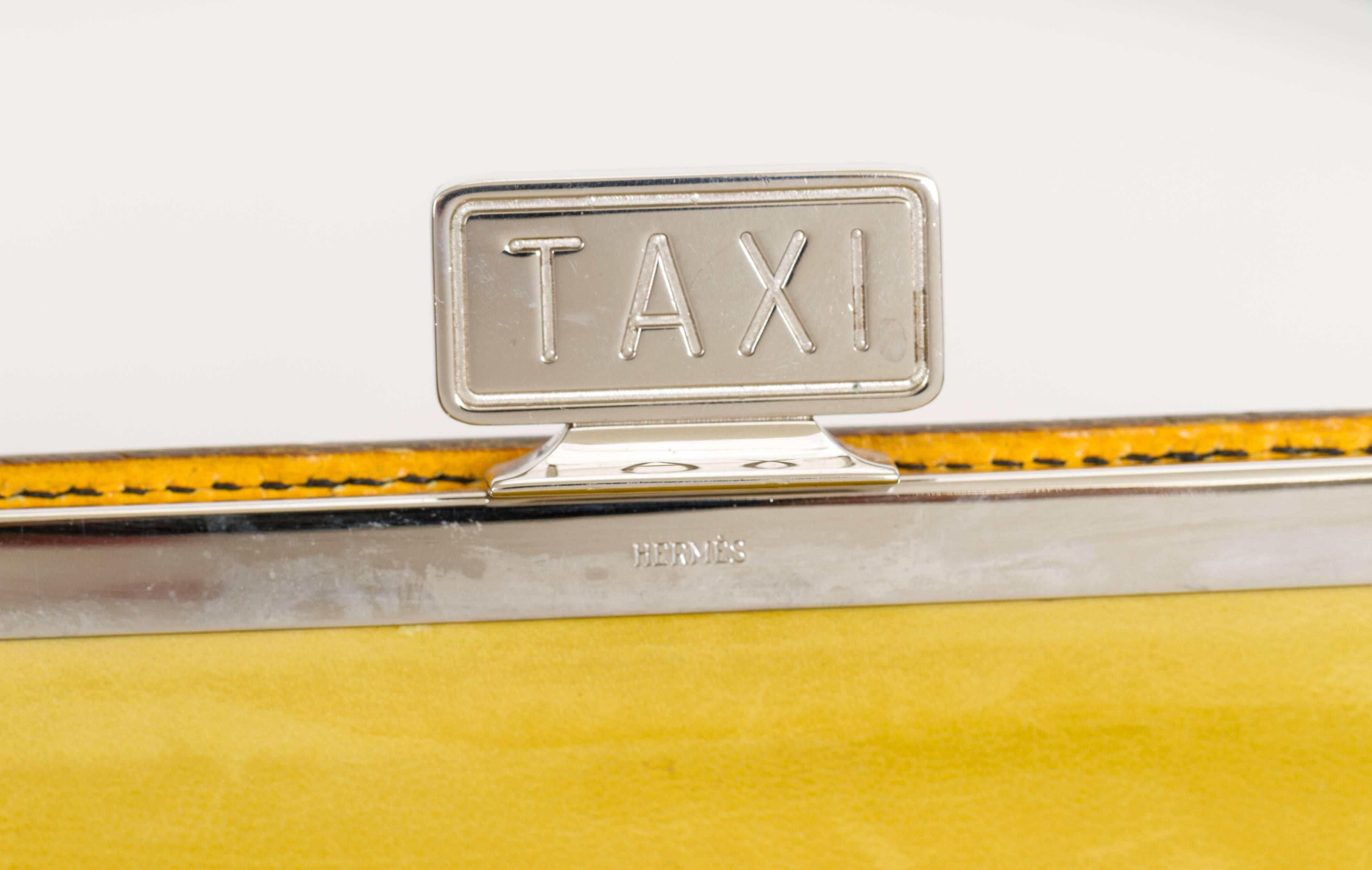 Orange Hermès Sac a Malice Taxi Bag For Sale