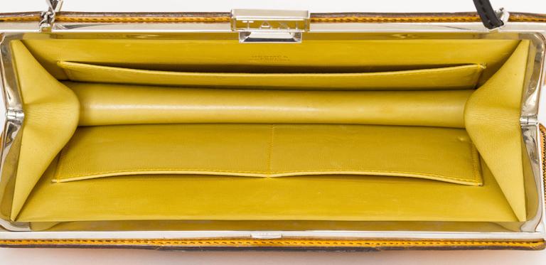 Hermes Sac Amaris Taxi Kushbel Yellow Shoulder Bag