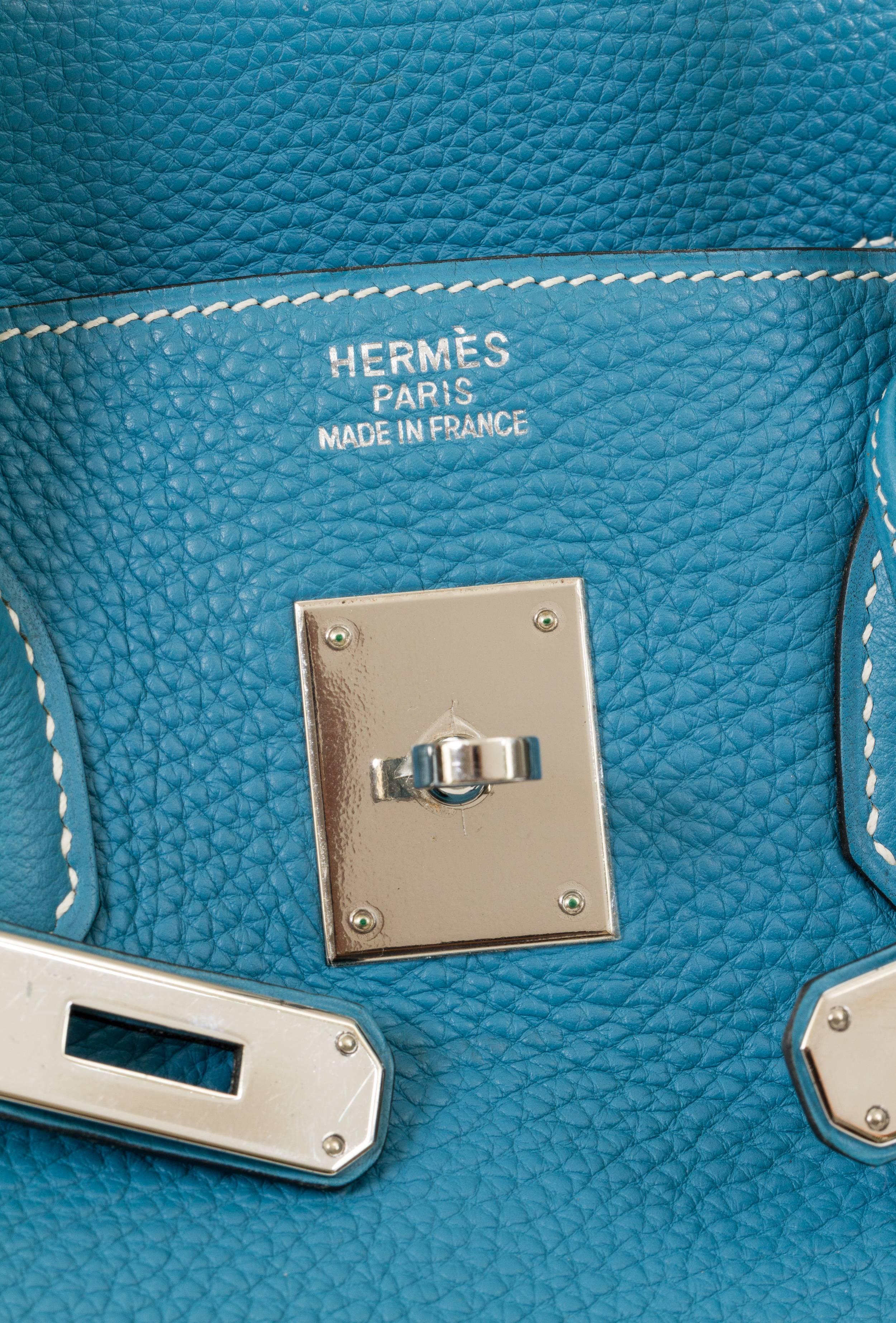 Hermès Birkin Blue Jean 35cm Togo Bag 2