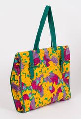 Hermès Large Yellow Parrots Beach Bag