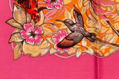 Hermès Cashmere 55" Pink Jungle Love Shawl