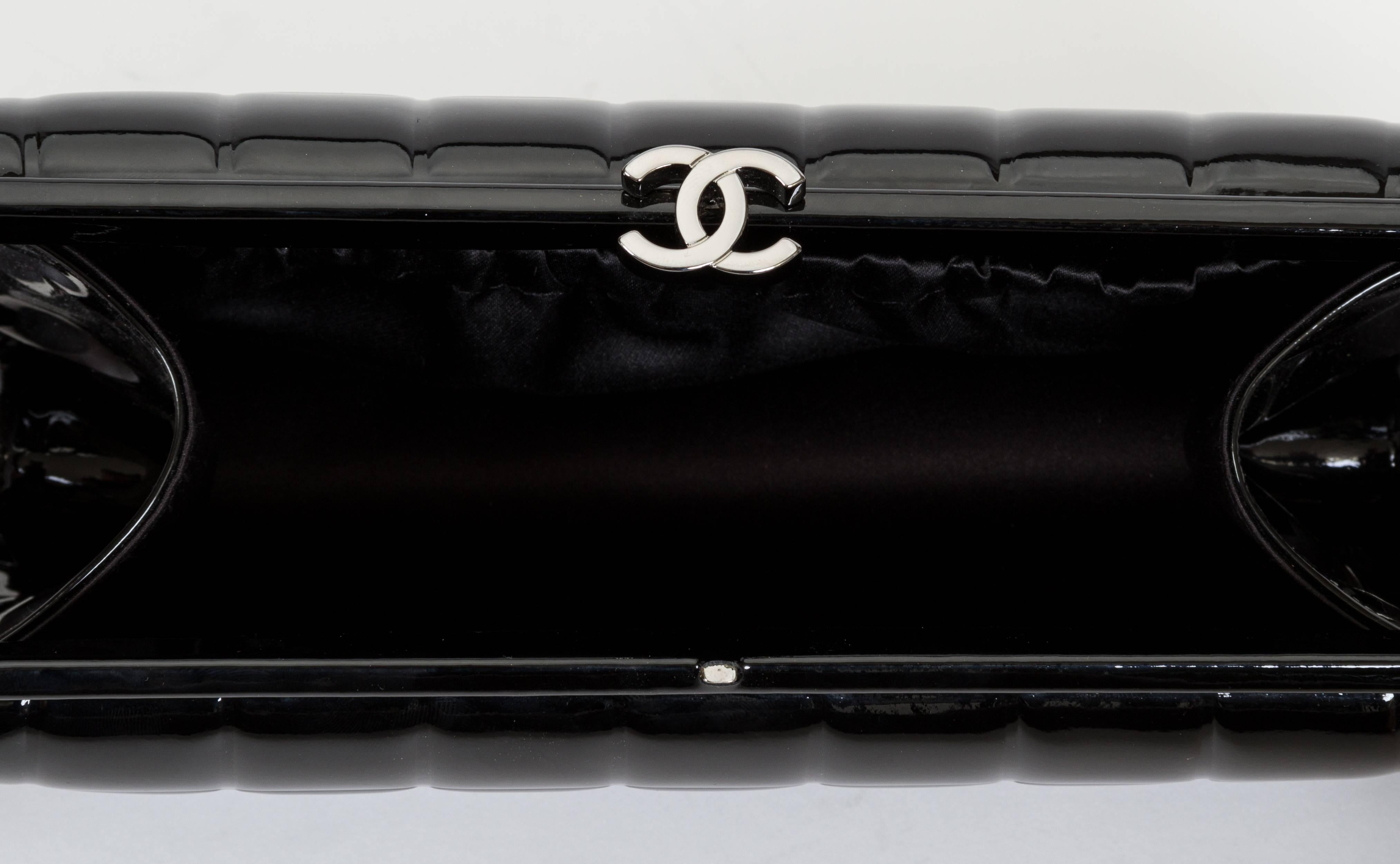 patent leather evening bag