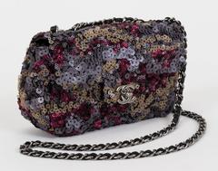 Chanel Sequin Camouflage Evening Flap Bag
