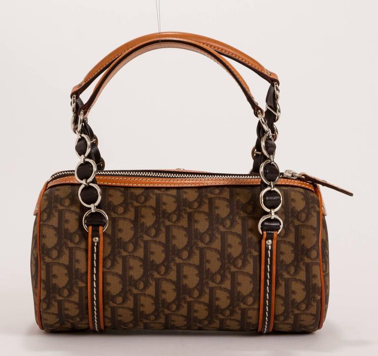 Dior Brown Monogram Barrel Bag at 1stDibs | christian dior barrel bag ...