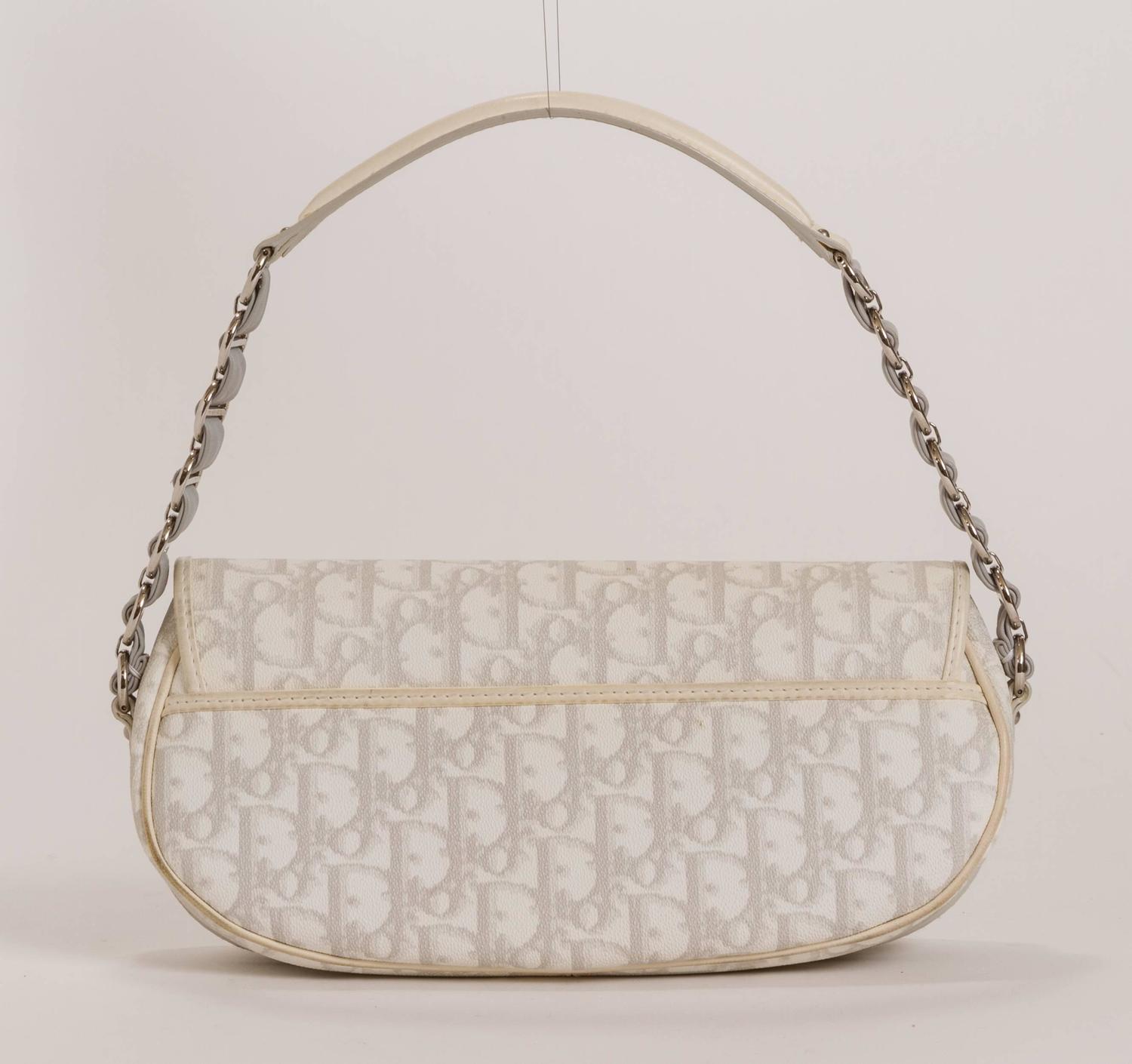 Christian Dior Shoulder Bag White IUCN Water