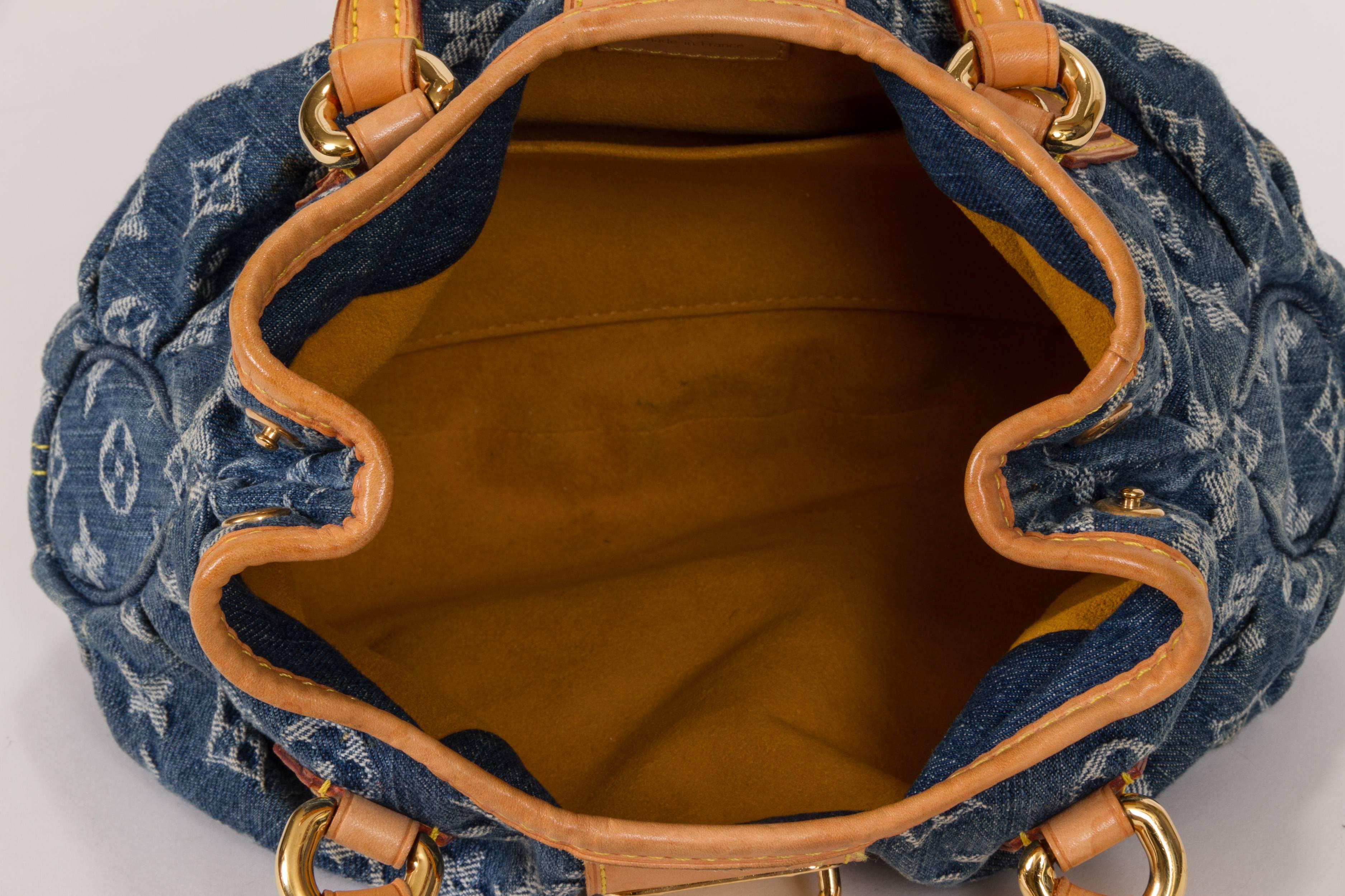 Vuitton Monogram Denim Handbag In Good Condition In West Hollywood, CA