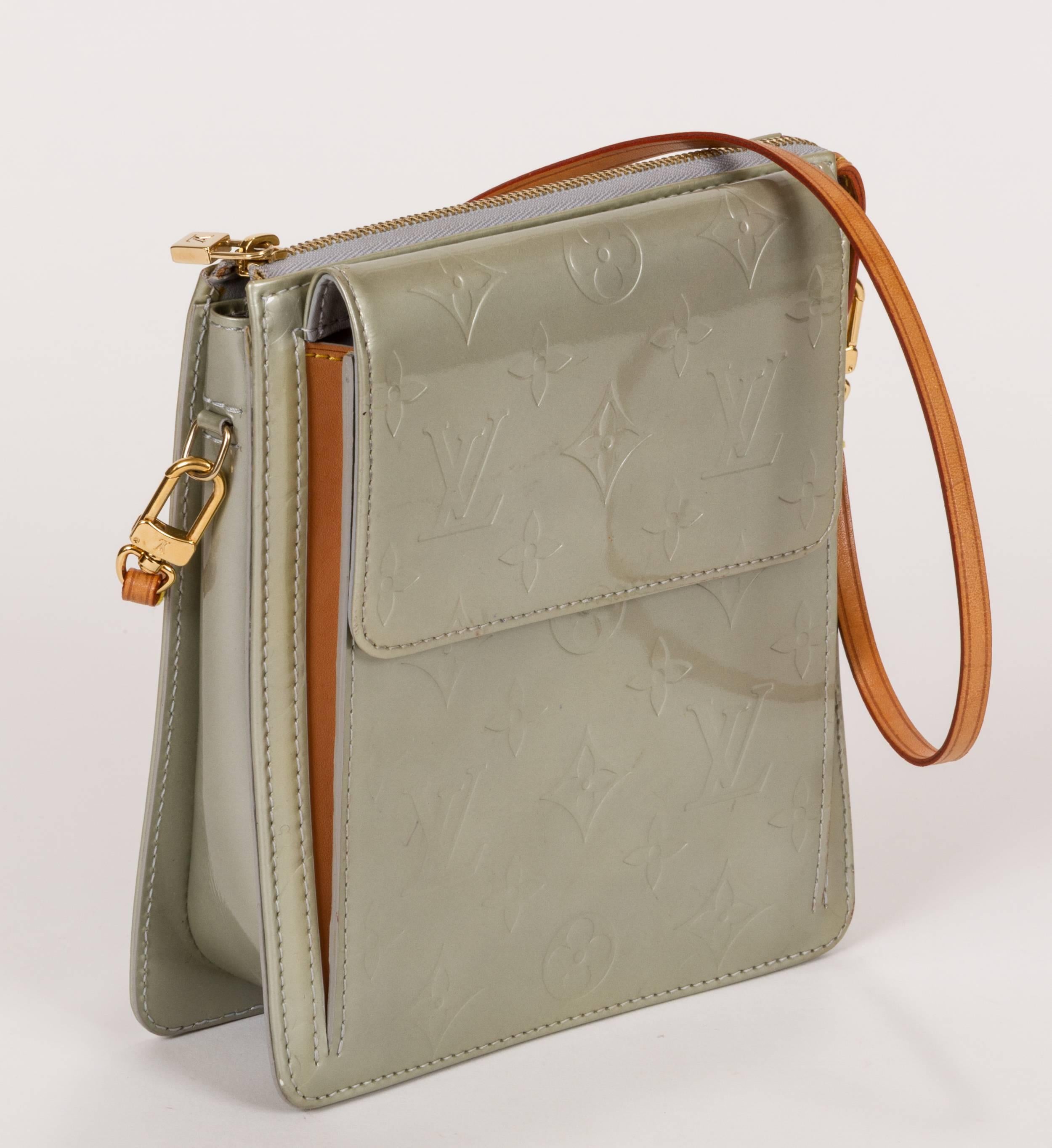 Vuitton Vernis Graue Monogramm-Tasche (Braun)