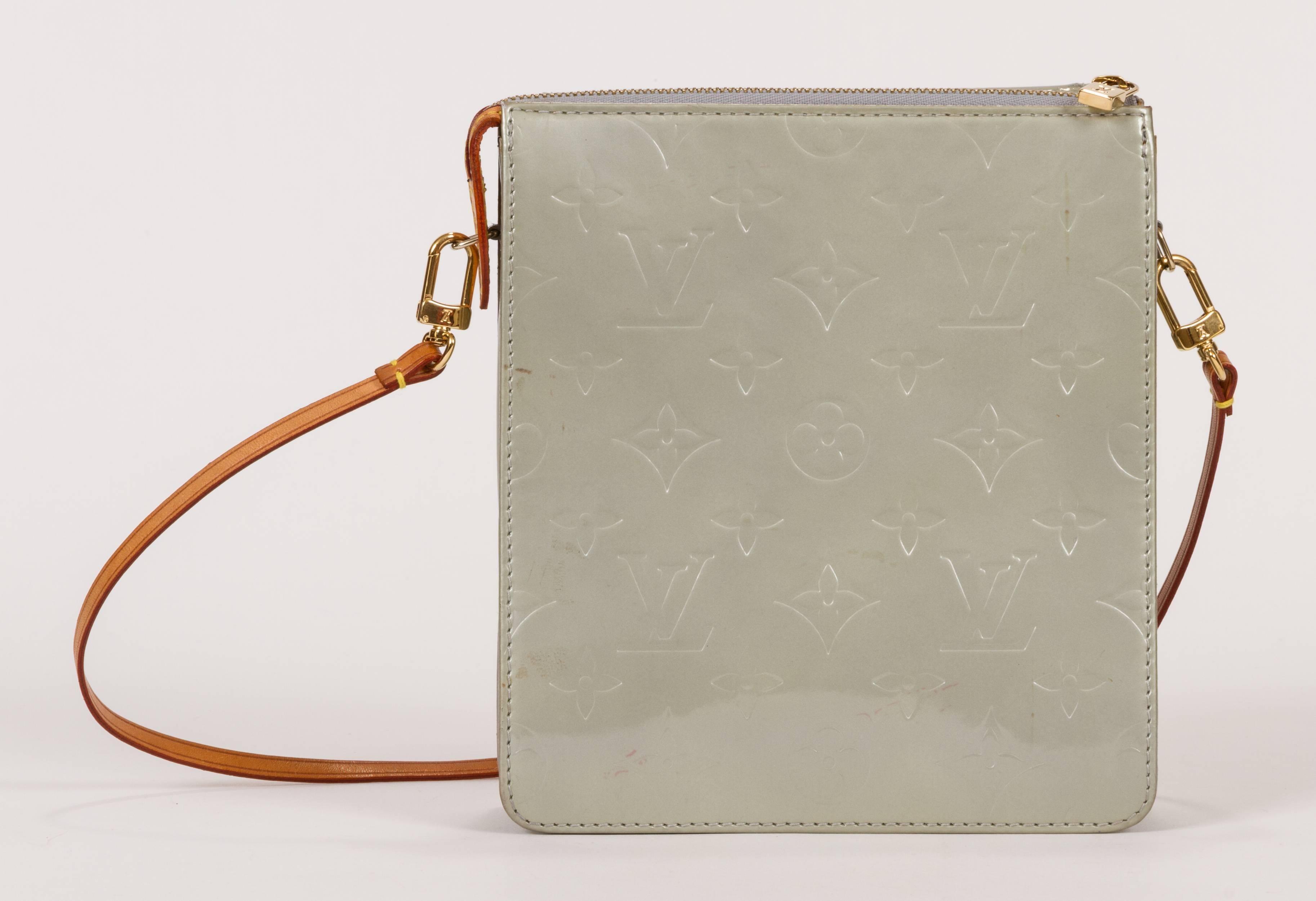 Vuitton Vernis Graue Monogramm-Tasche für Damen oder Herren