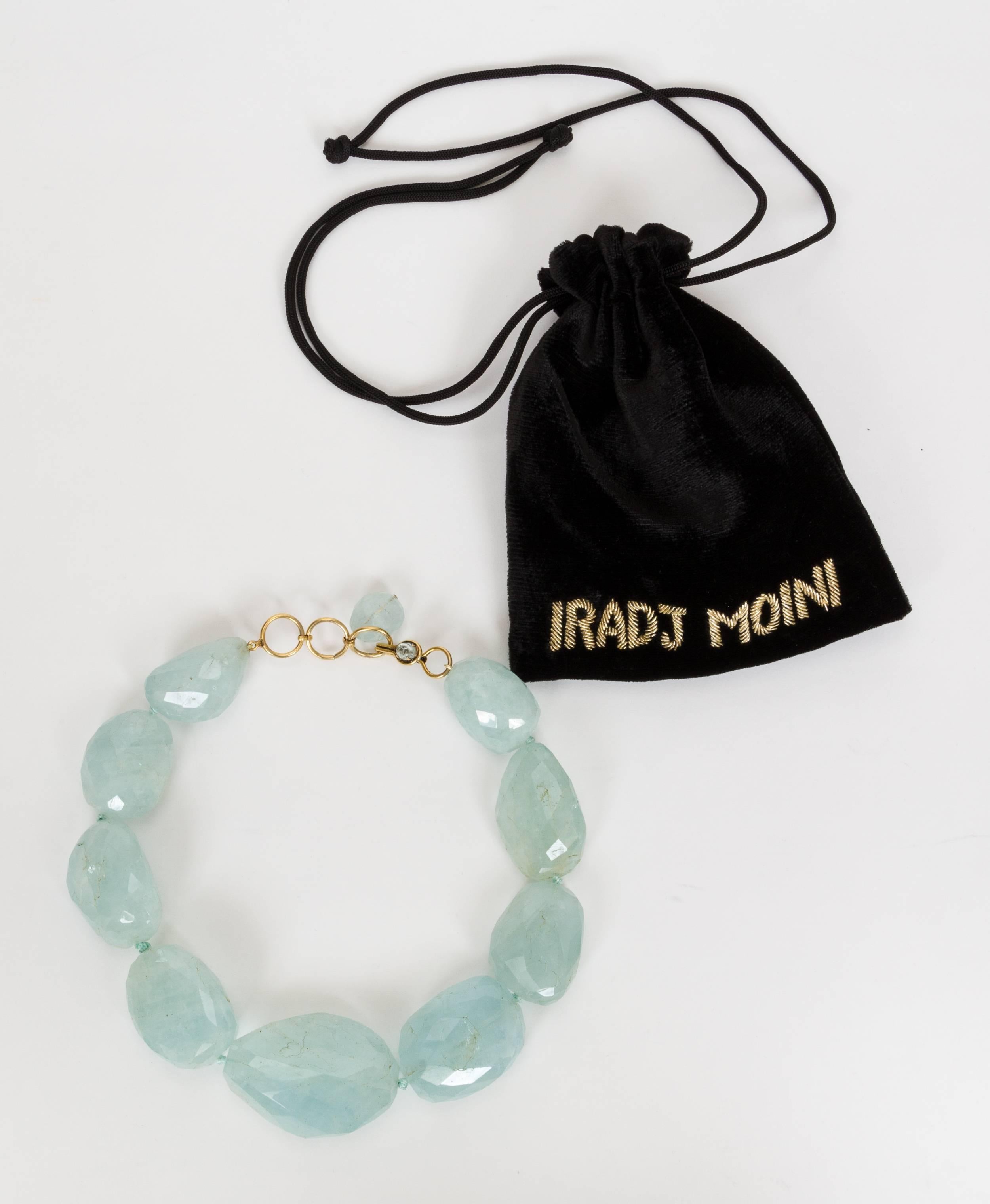 Women's Iradj Moini Oversized Aqua Necklace