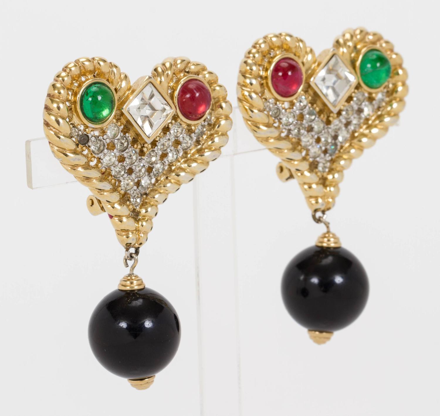 red valentino earrings