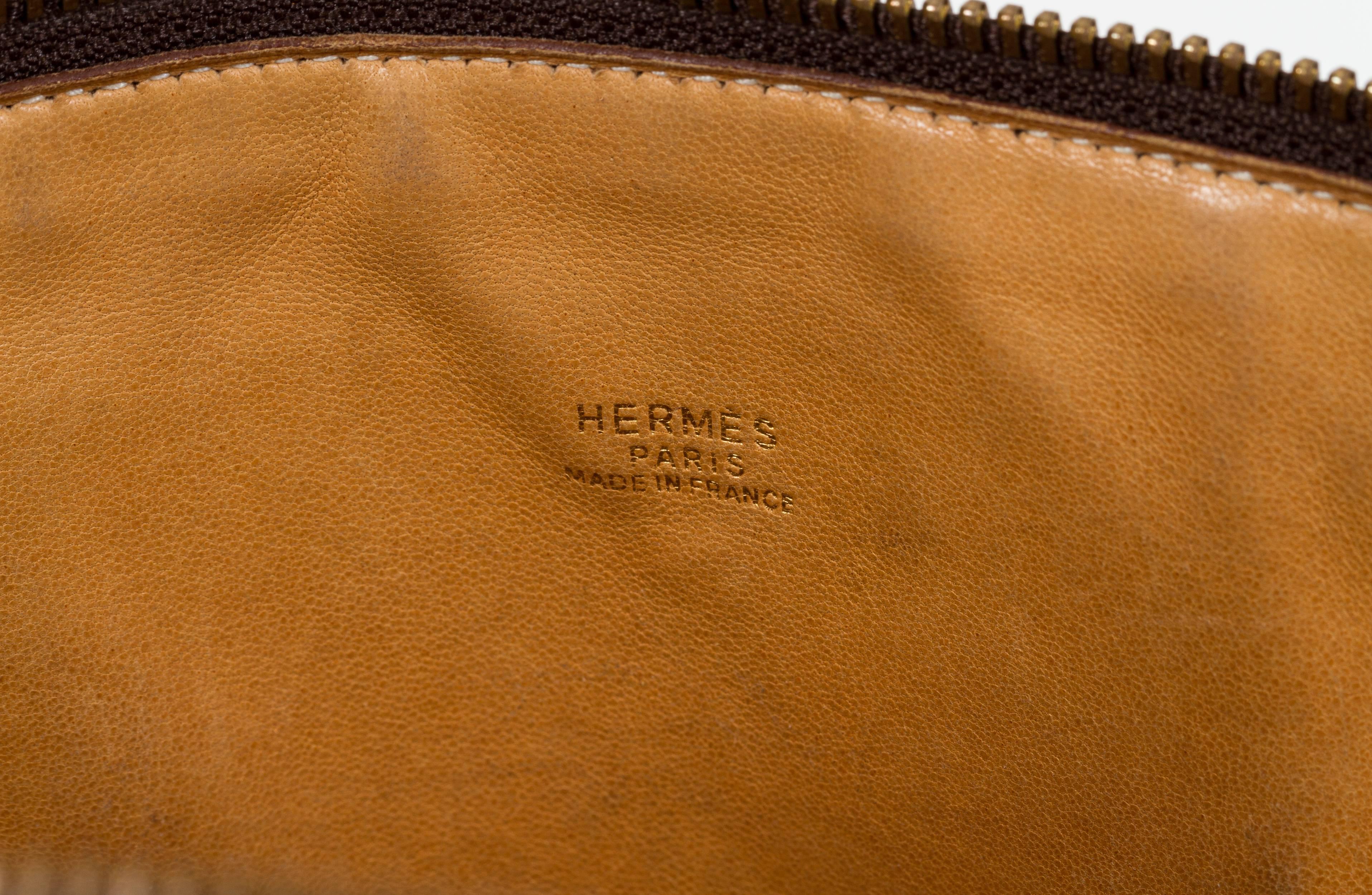 Hermès Brown Naturel 35cm Bolide Togo Leather Bag 2