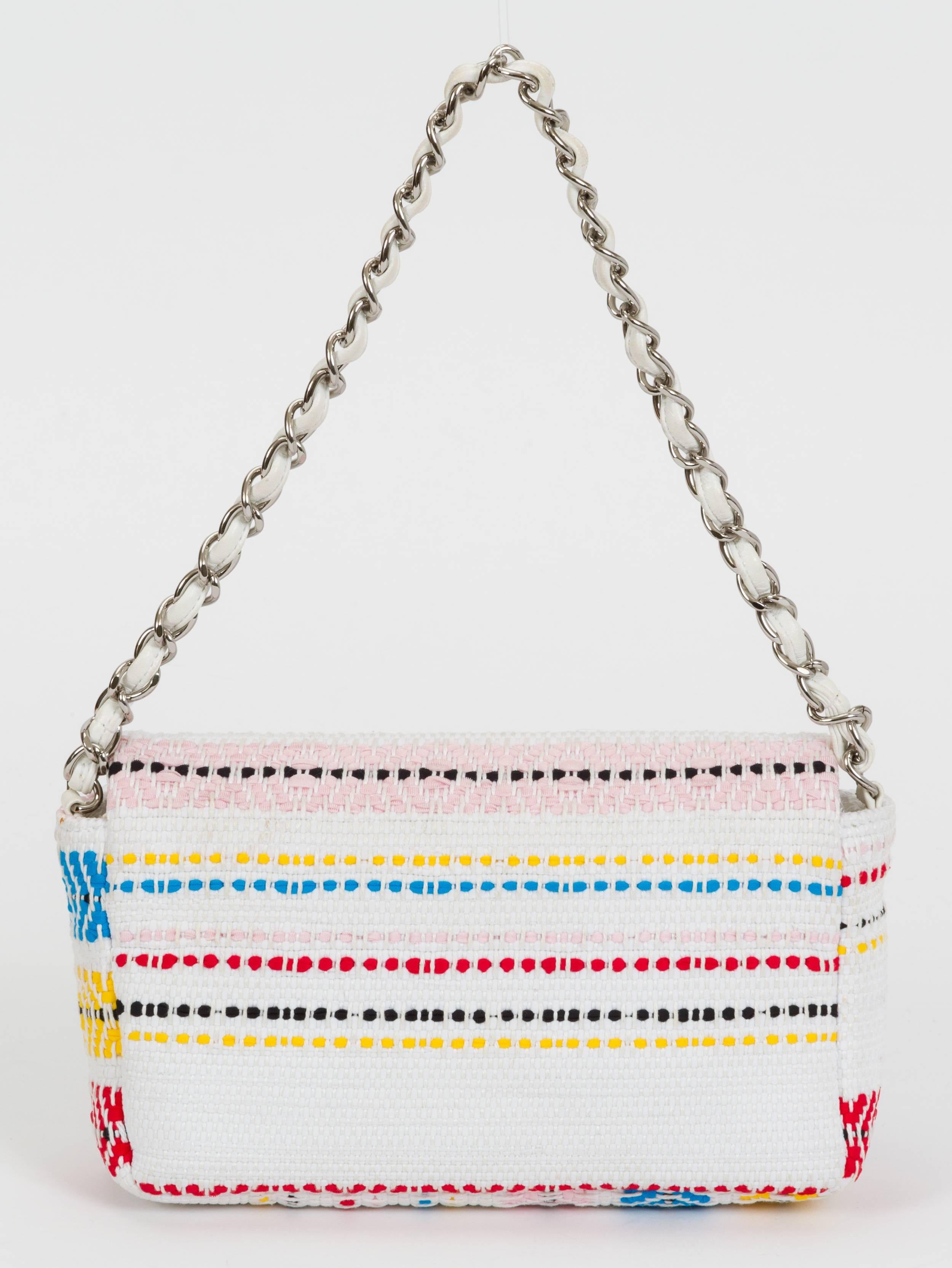 Beige Chanel Multicolor Single Flap Bag