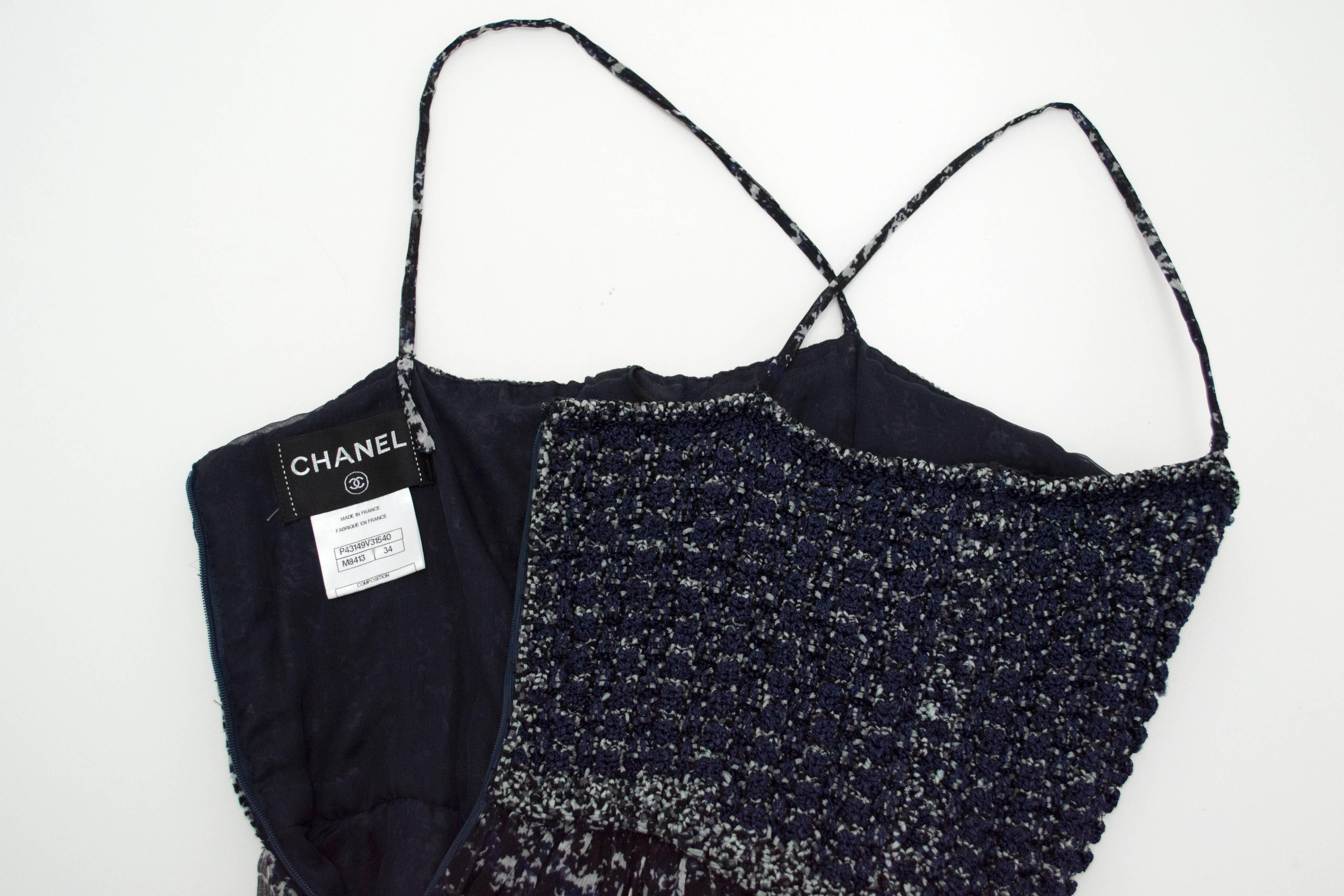 Black Chanel $9, 000 Limited Edition 2pc Silk Gown Size 34