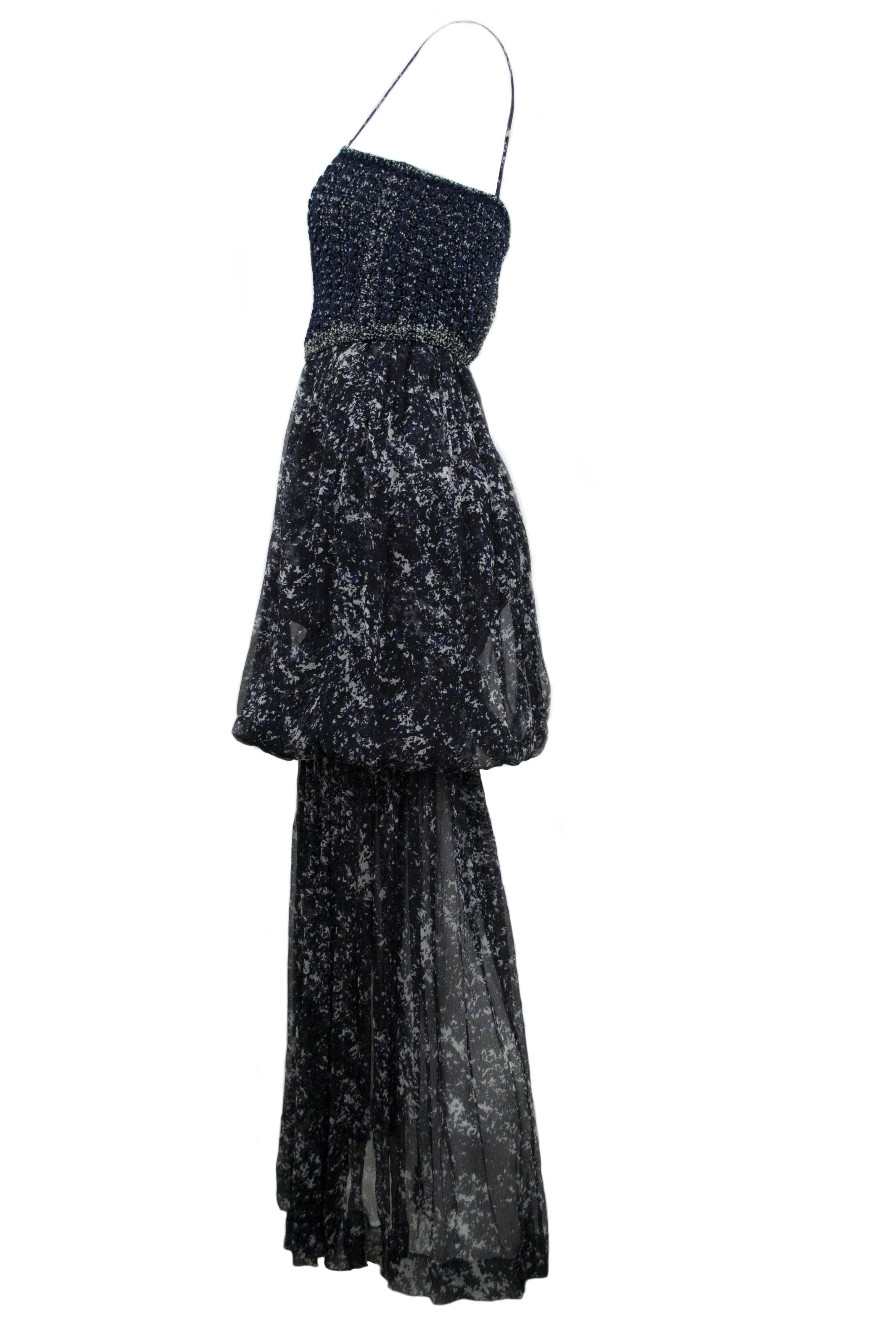 Chanel $9, 000 Limited Edition 2pc Silk Gown Size 34 In Excellent Condition In West Hollywood, CA
