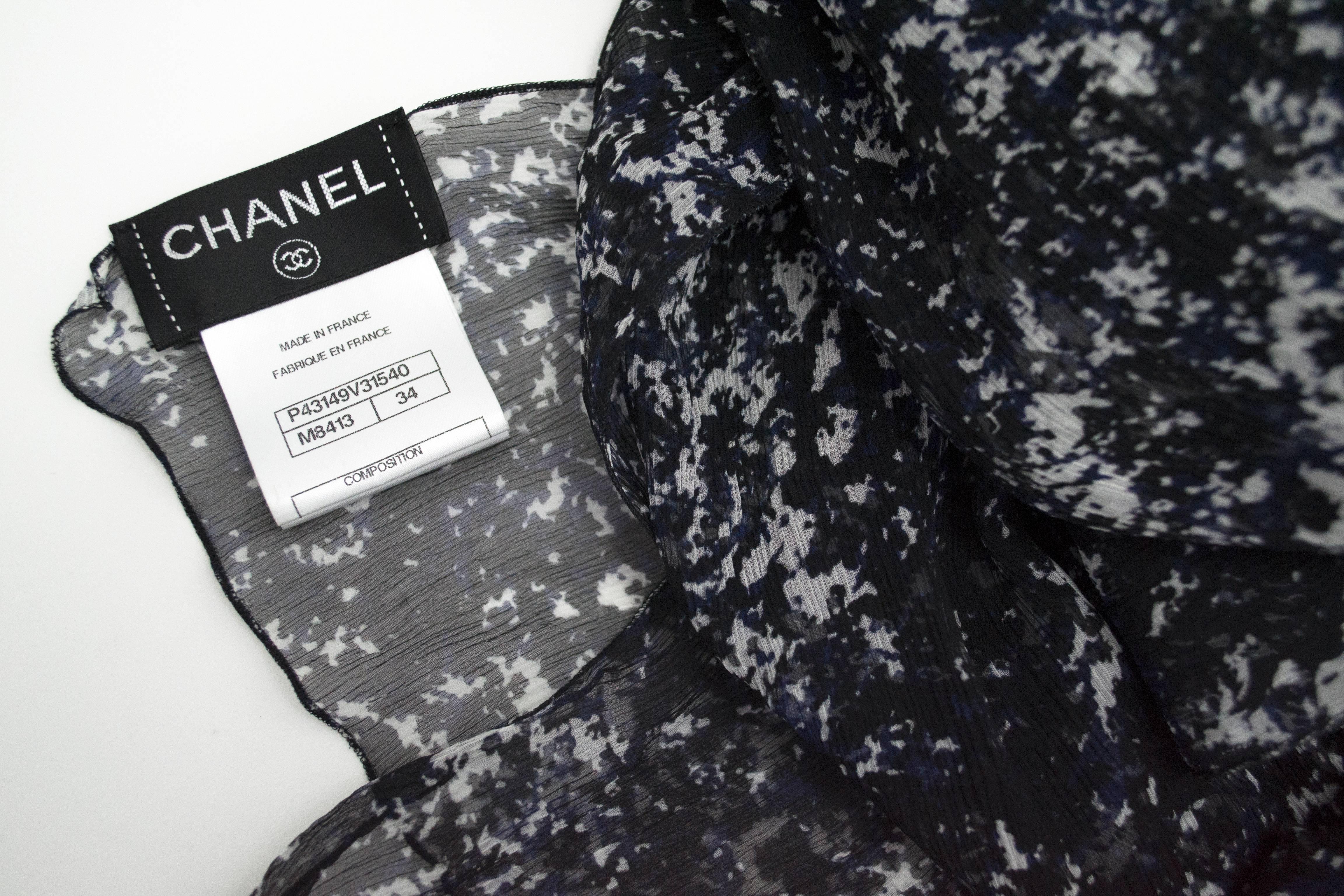 Chanel $9, 000 Limited Edition 2pc Silk Gown Size 34 1