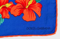Dolce & Gabbana Silk Twill Hawaii Scarf