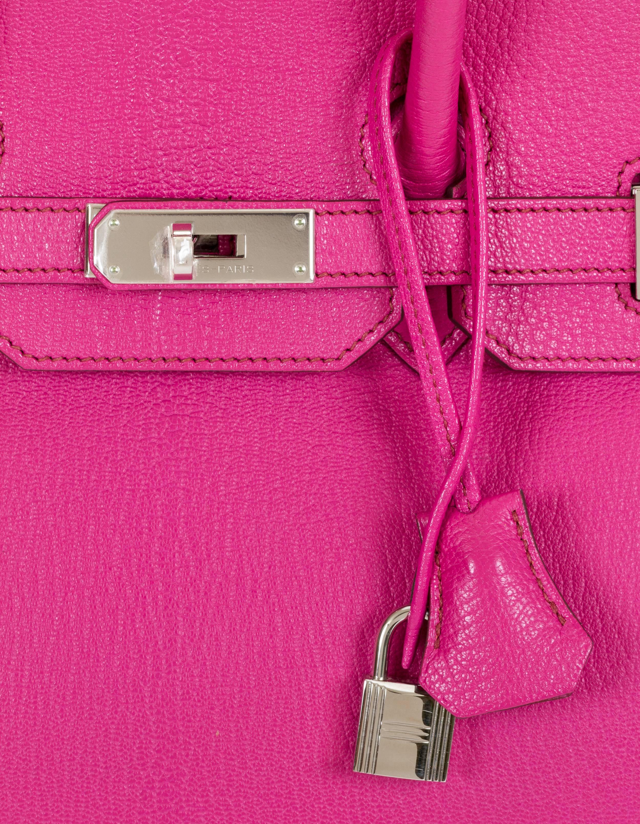 Pink Hermès Rose Shocking Birkin Bag