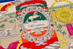 Hermes Etriers Cashmere Silk 55” Shawl in Box