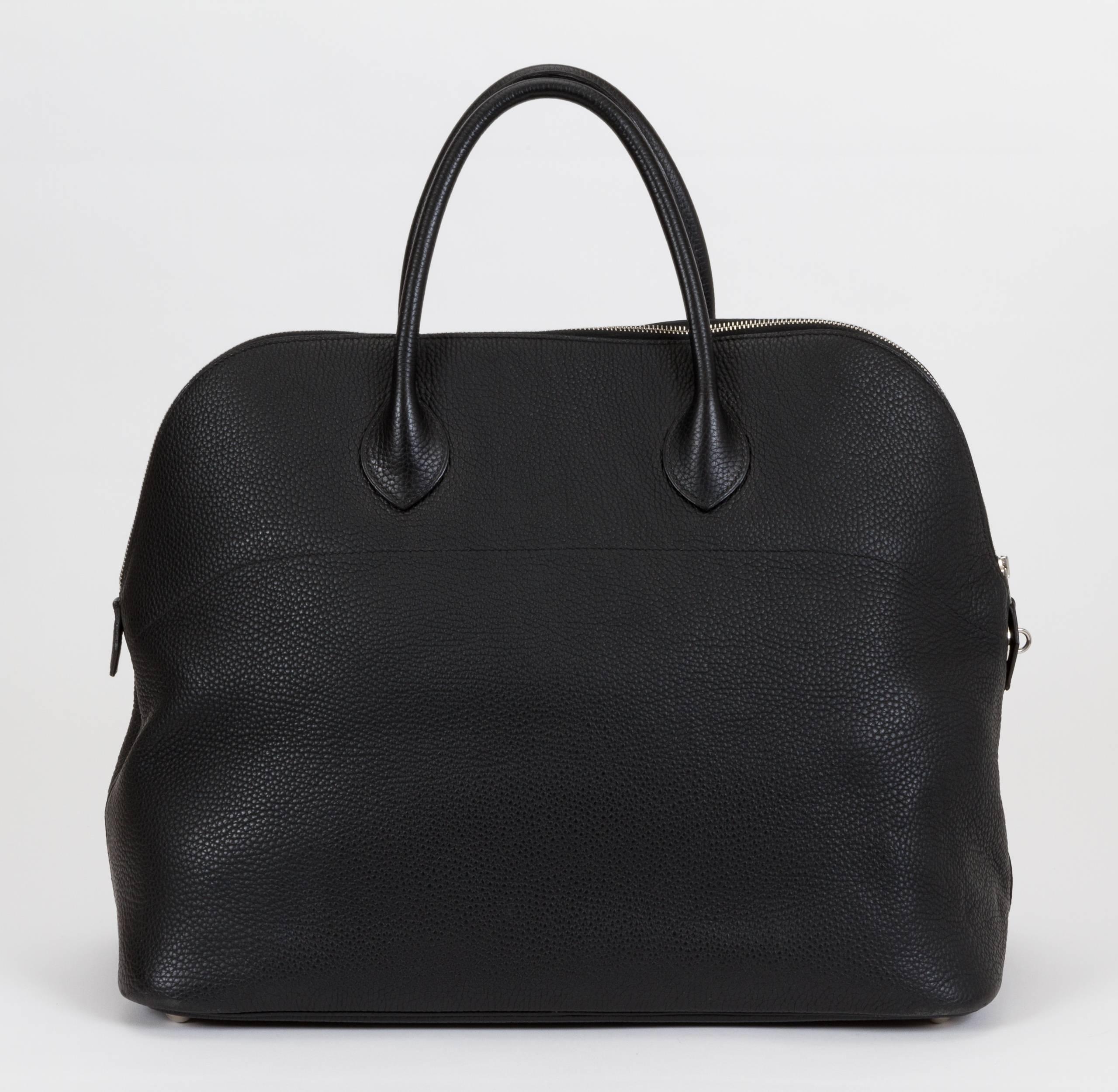 Women's or Men's Hermès Ex-Large Travel Black Bolide Bag