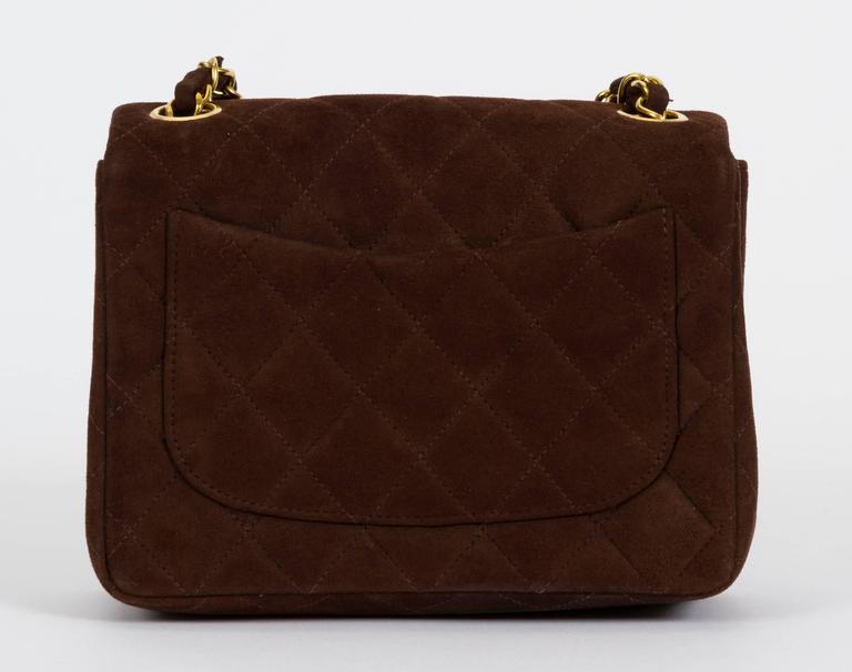 Chanel Brown Suede Mini Classic Flap at 1stDibs  chanel brown suede bag, chanel  suede flap bag, suede chanel bag