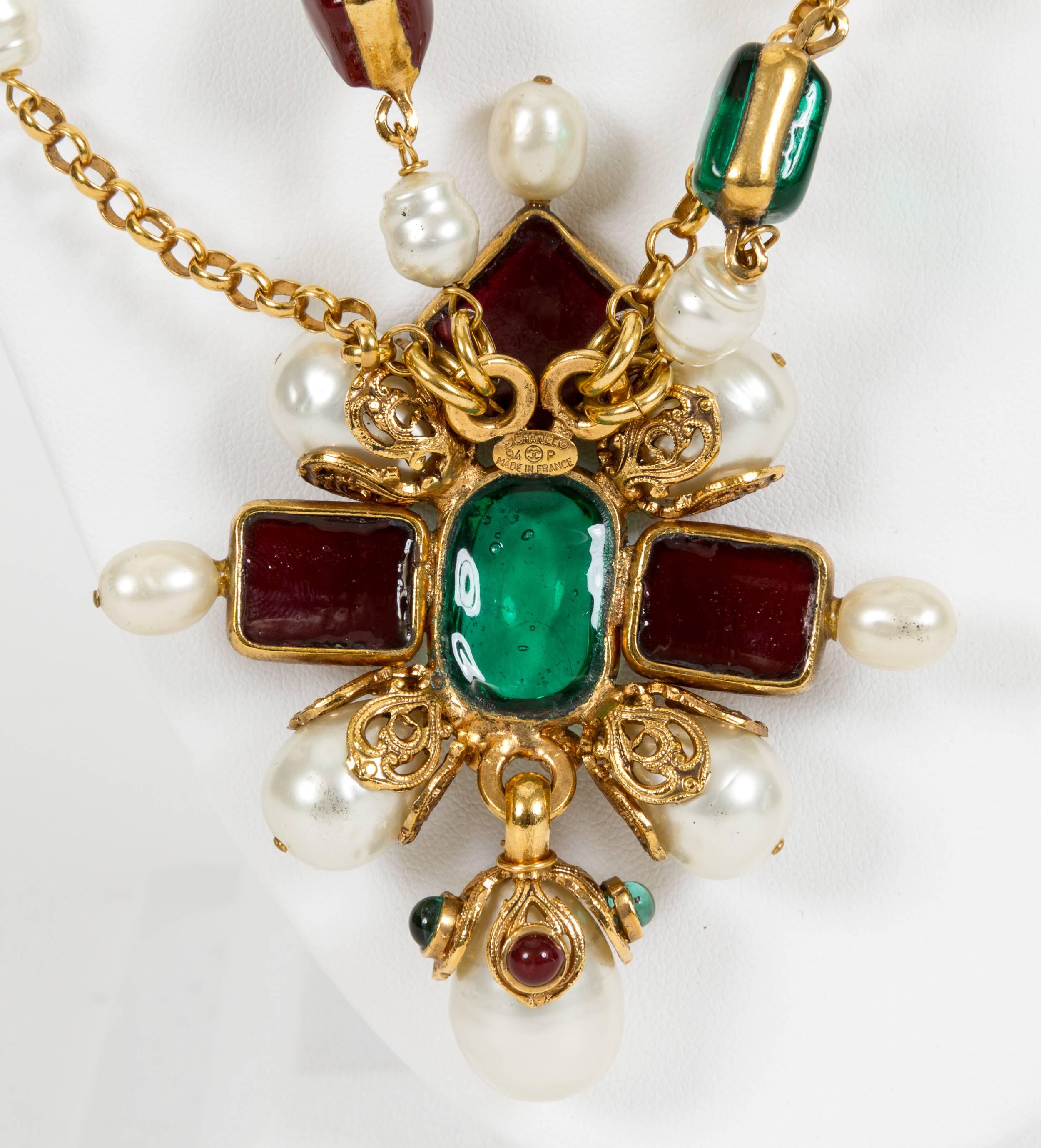 Women's Rare Chanel Gripoix Necklace, 1994