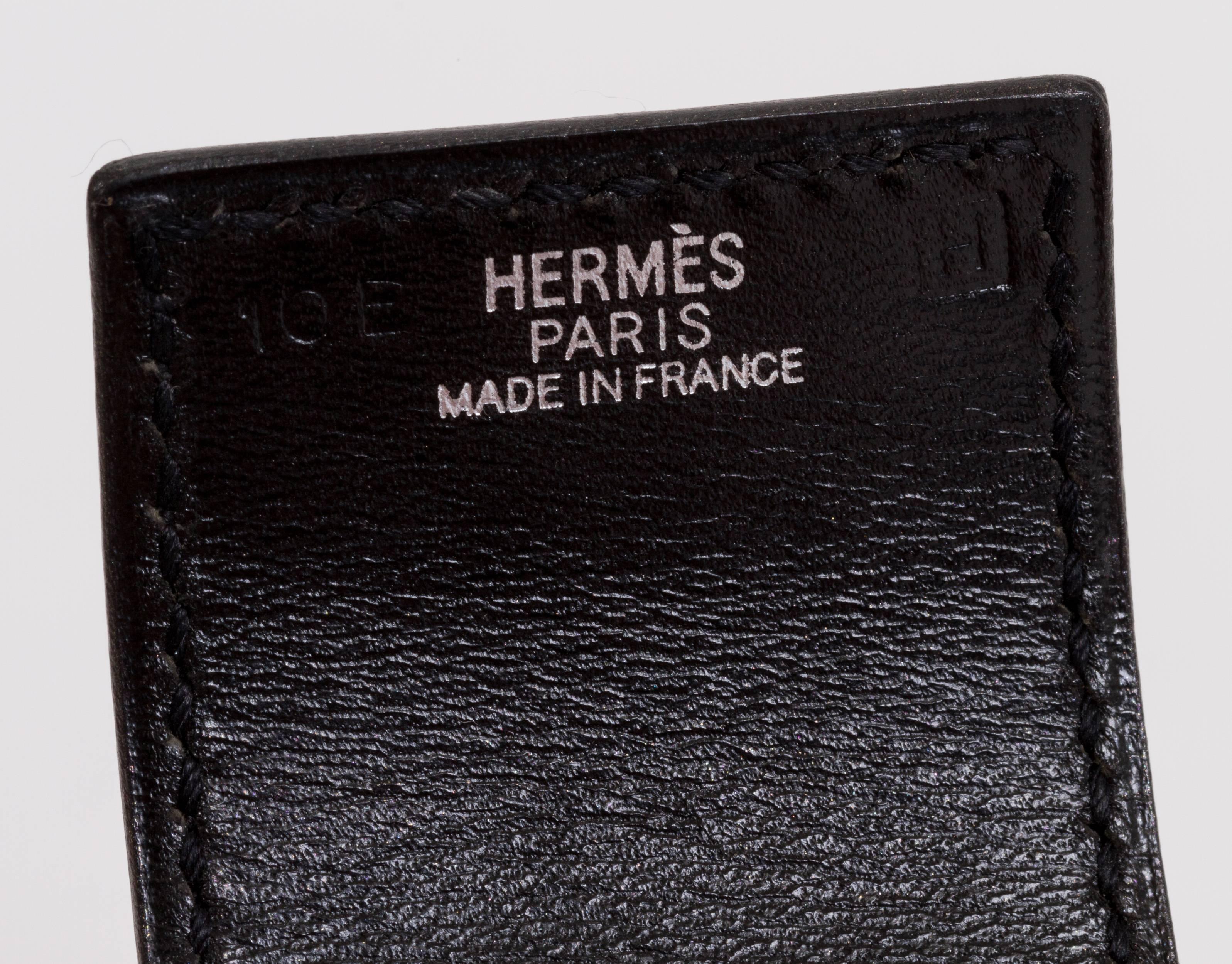 Hermès Black Mors Cuff Bracelet In Good Condition In West Hollywood, CA
