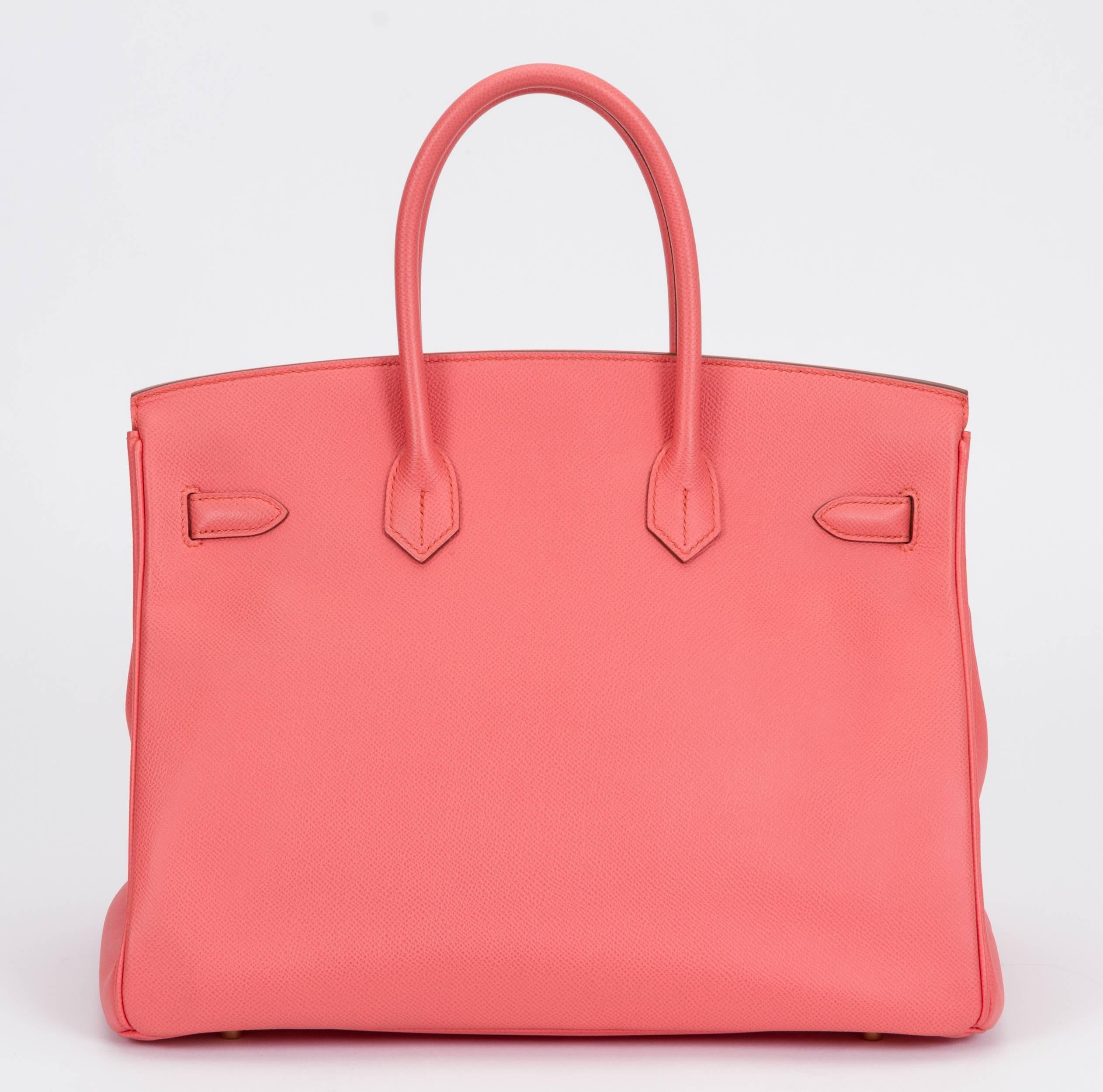 Pink Hermès Birkin 35cm Flamingo Epsom Bag