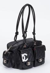 Chanel Black Reporter Shoulder Bag