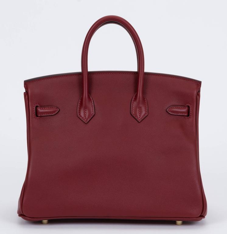 New in Box Hermes Birkin 25 Rare Rouge H Swift Bag at 1stDibs | rouge h ...