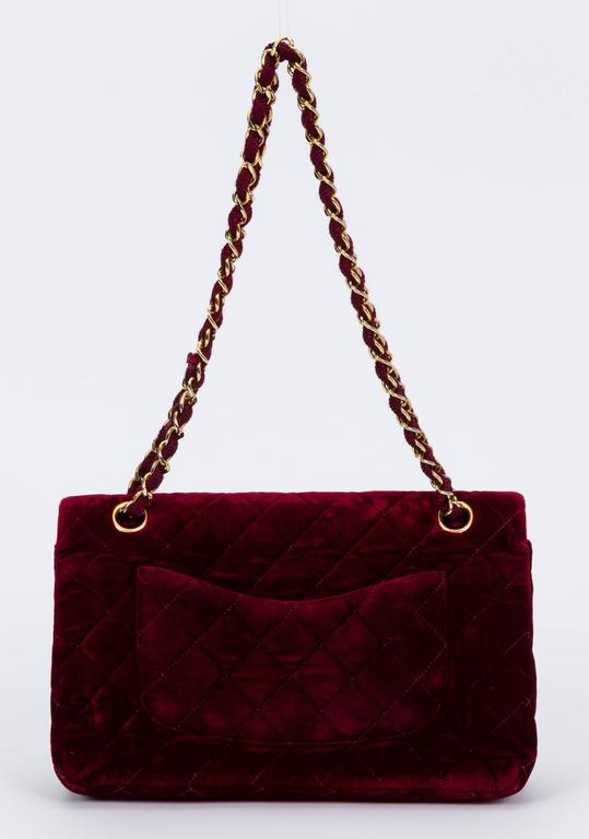 Chanel Burgundy Maxi Classic Flap Bag 33cm at 1stDibs