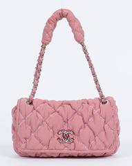 Chanel Striped Red & White Bubble Flap
