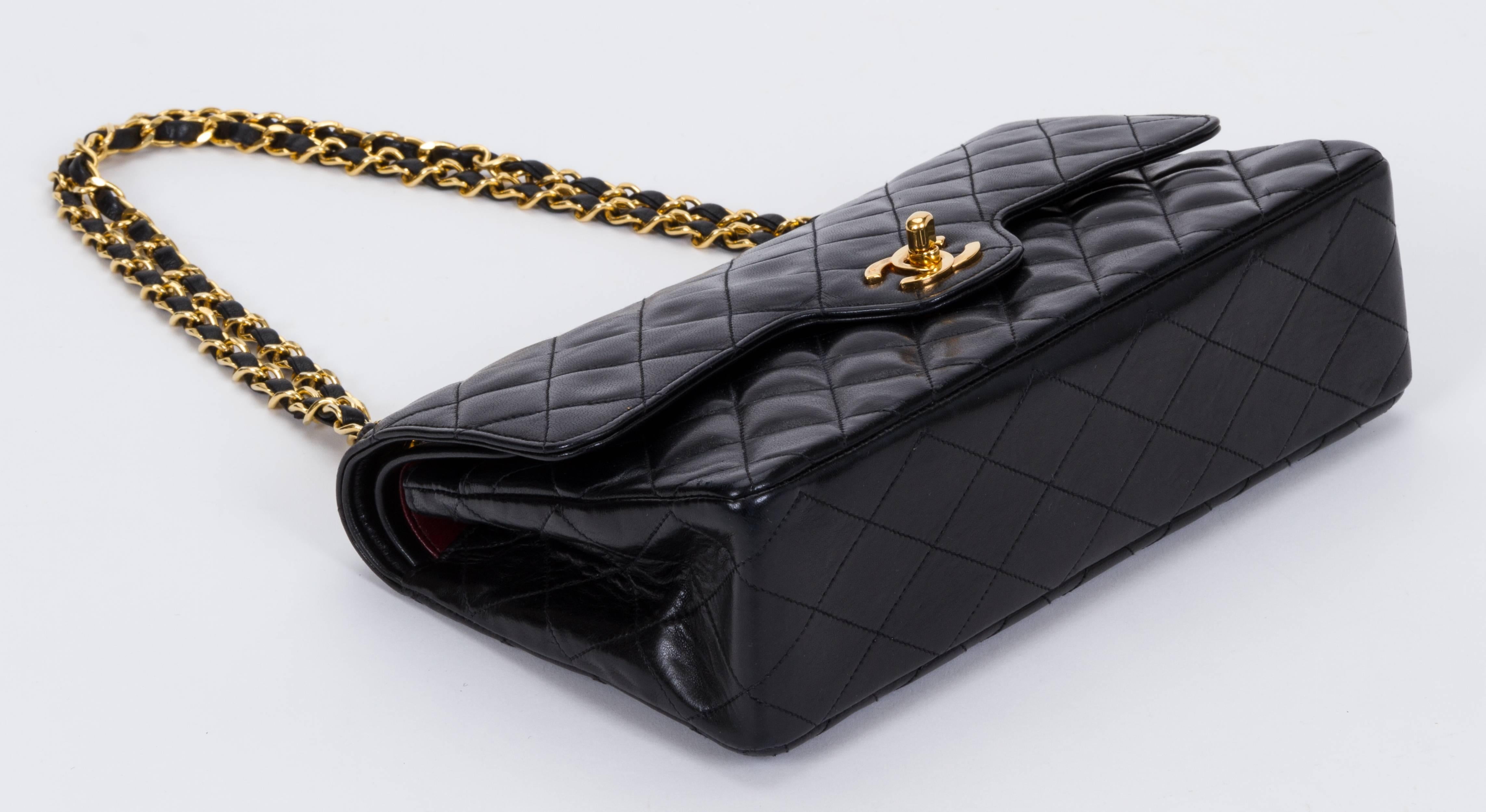 Women's  Chanel Double Flap Classic Black 10