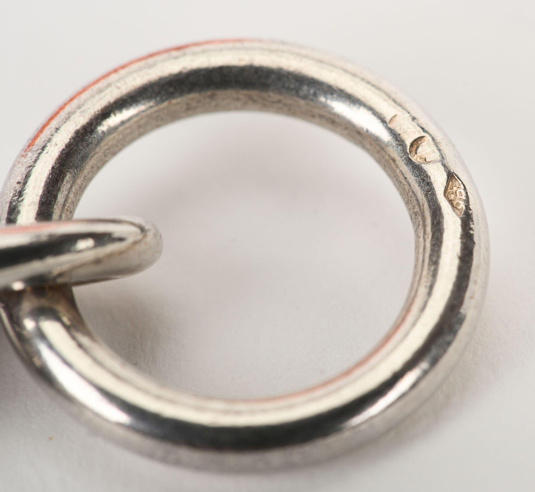 Collier D'Ancre en chaîne d'argent Hermès Bon état - En vente à West Hollywood, CA