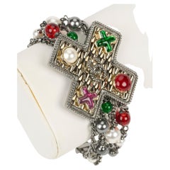 Chanel - Bracelet Croix Girpoix - Gunmetal