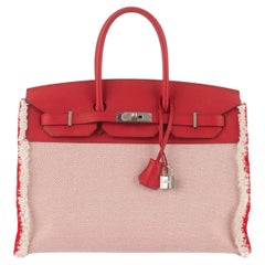 Hermès Swift Twill H Fray Fray Birkin 35