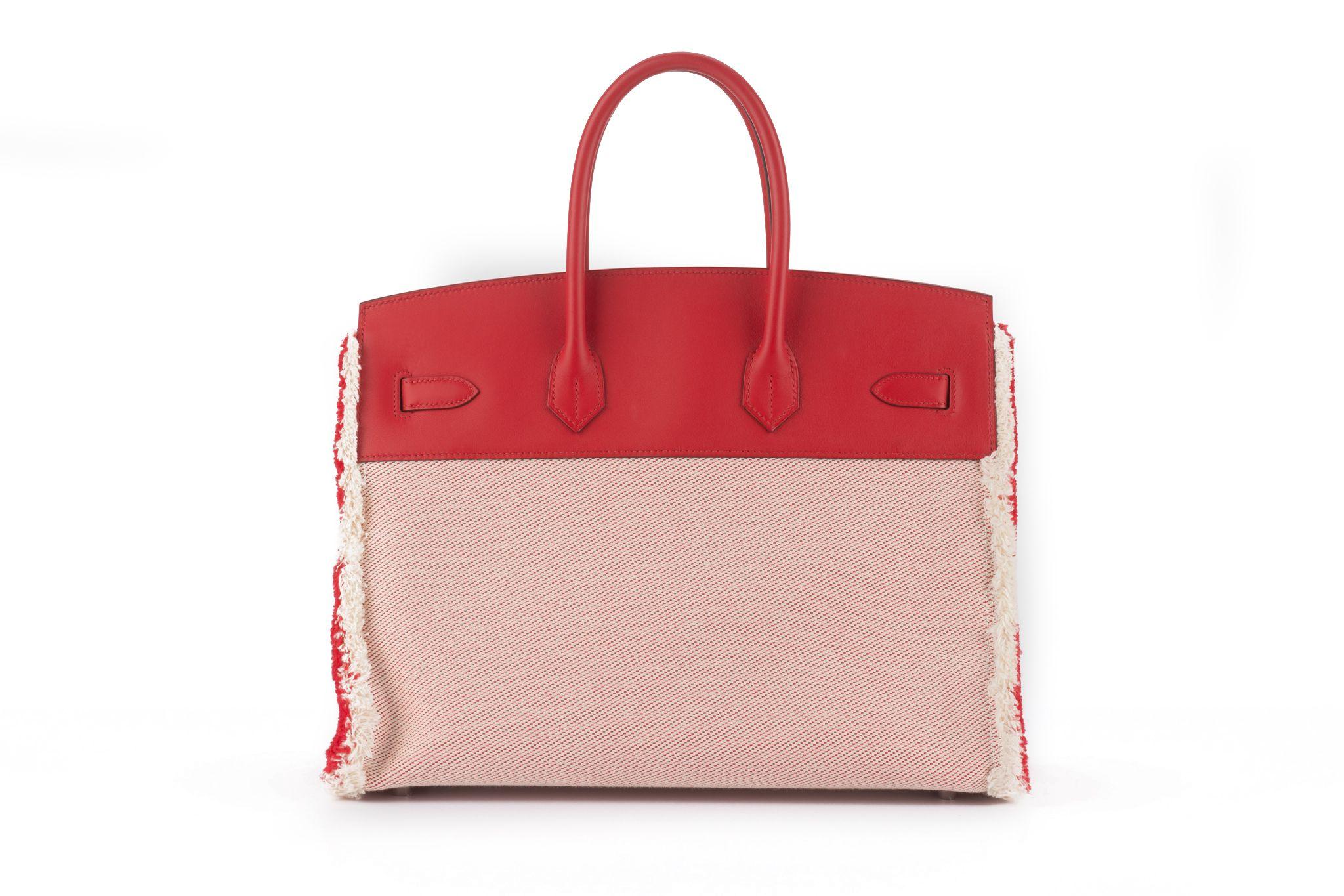 Hermès Swift Twill H Fray Fray Birkin 35 Excellent état - En vente à West Hollywood, CA