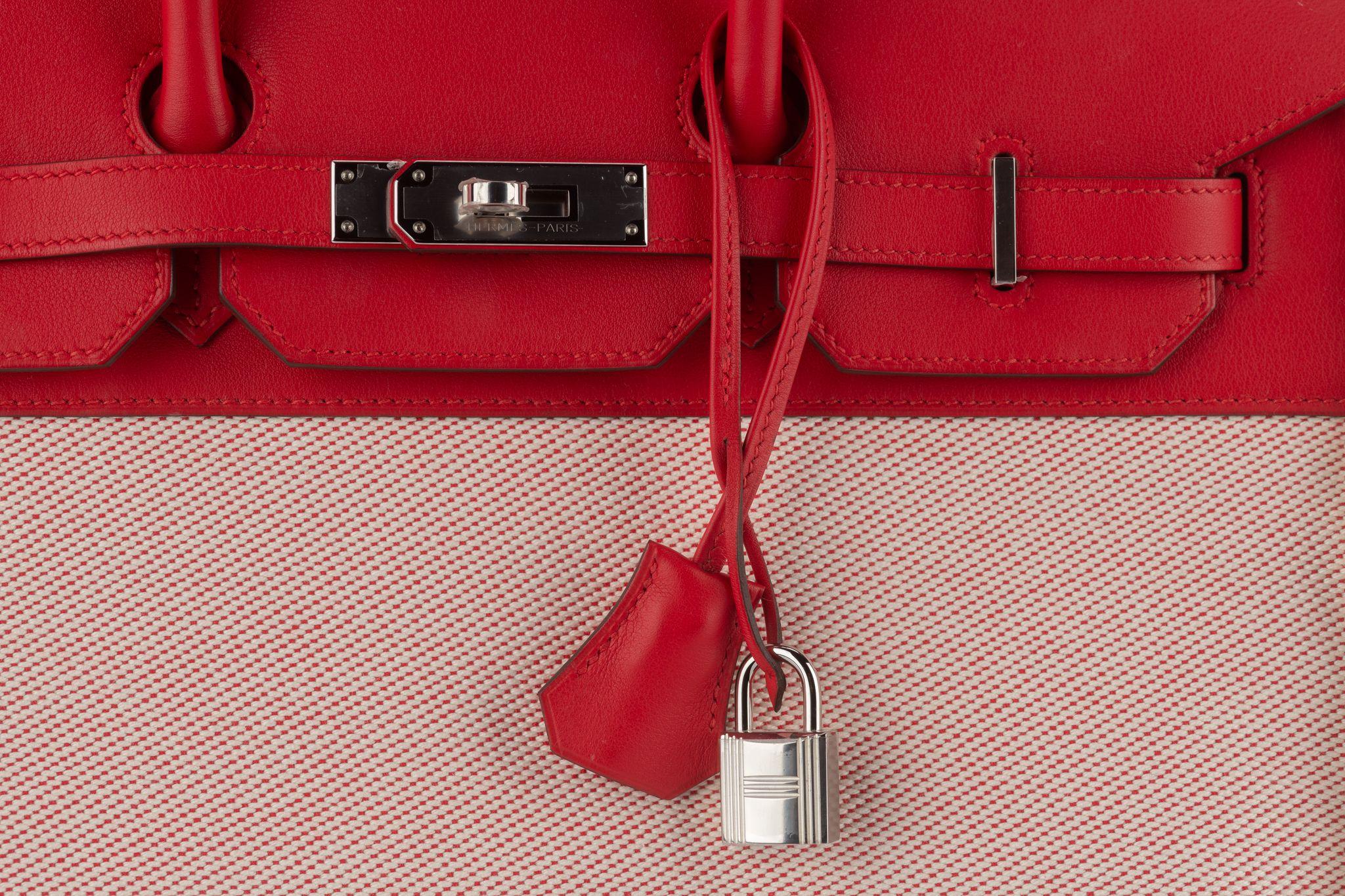 Hermès Swift Twill H Fray Fray Birkin 35 en vente 1