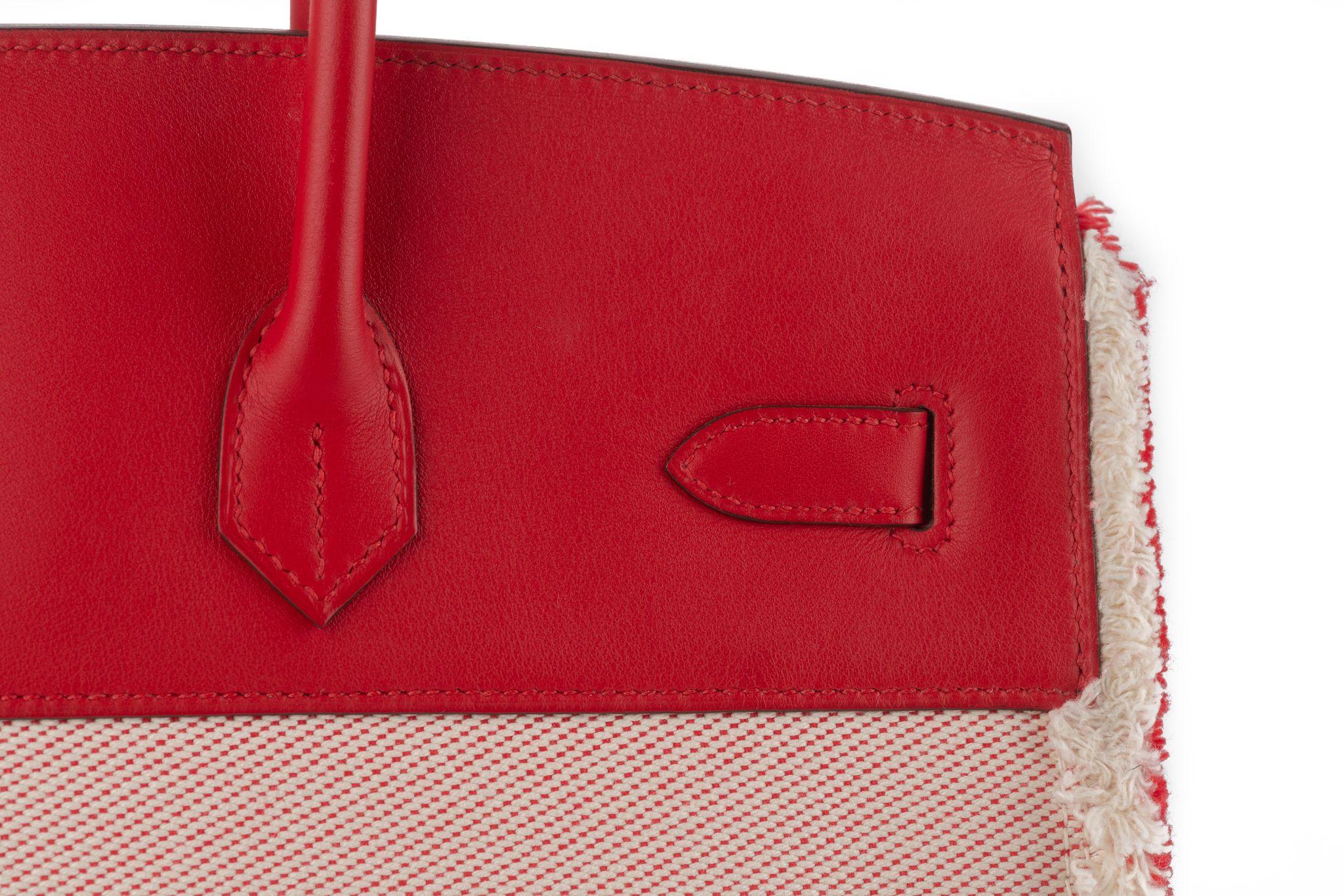 Hermès Swift Twill H Fray Fray Birkin 35 en vente 3