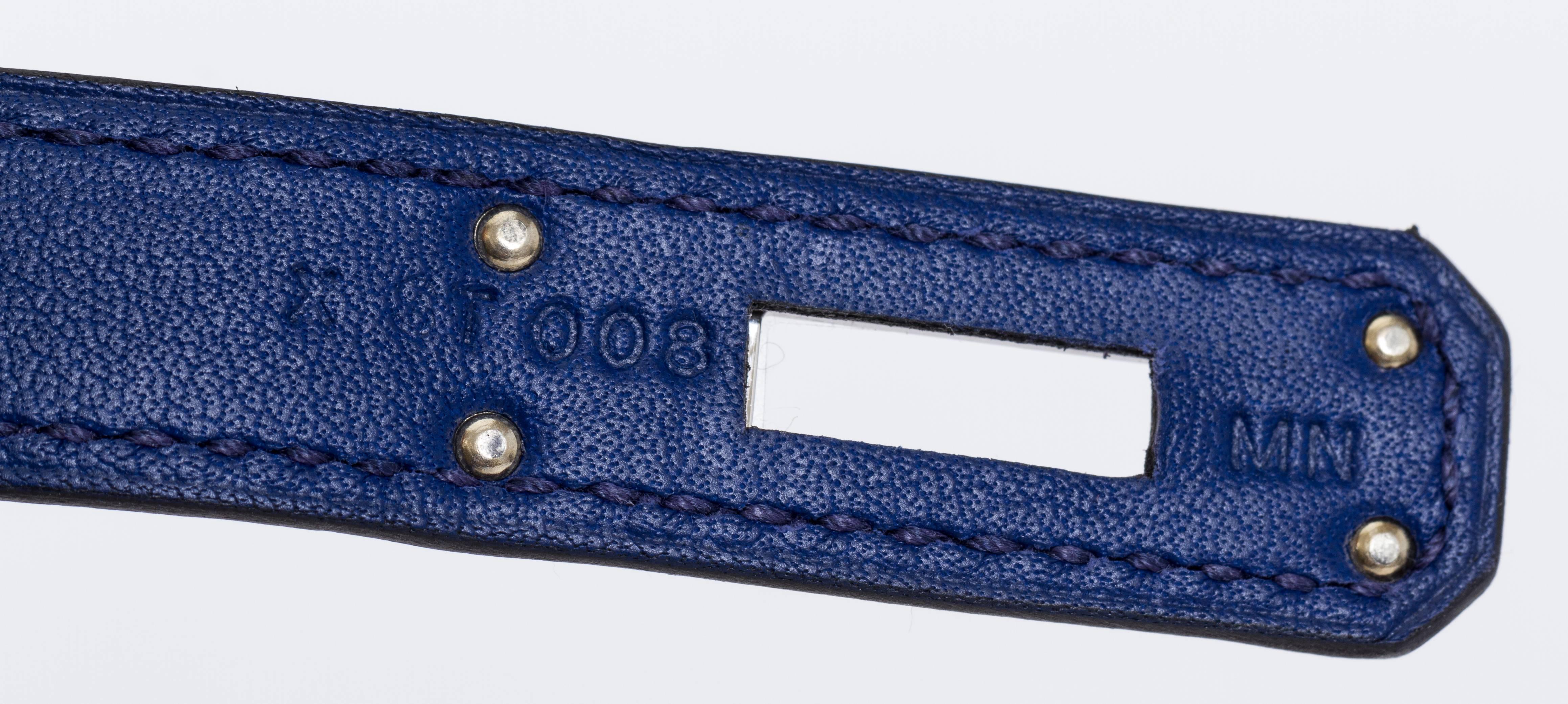 Hermes New Kelly Cut Bleu Saphir In New Condition In West Hollywood, CA