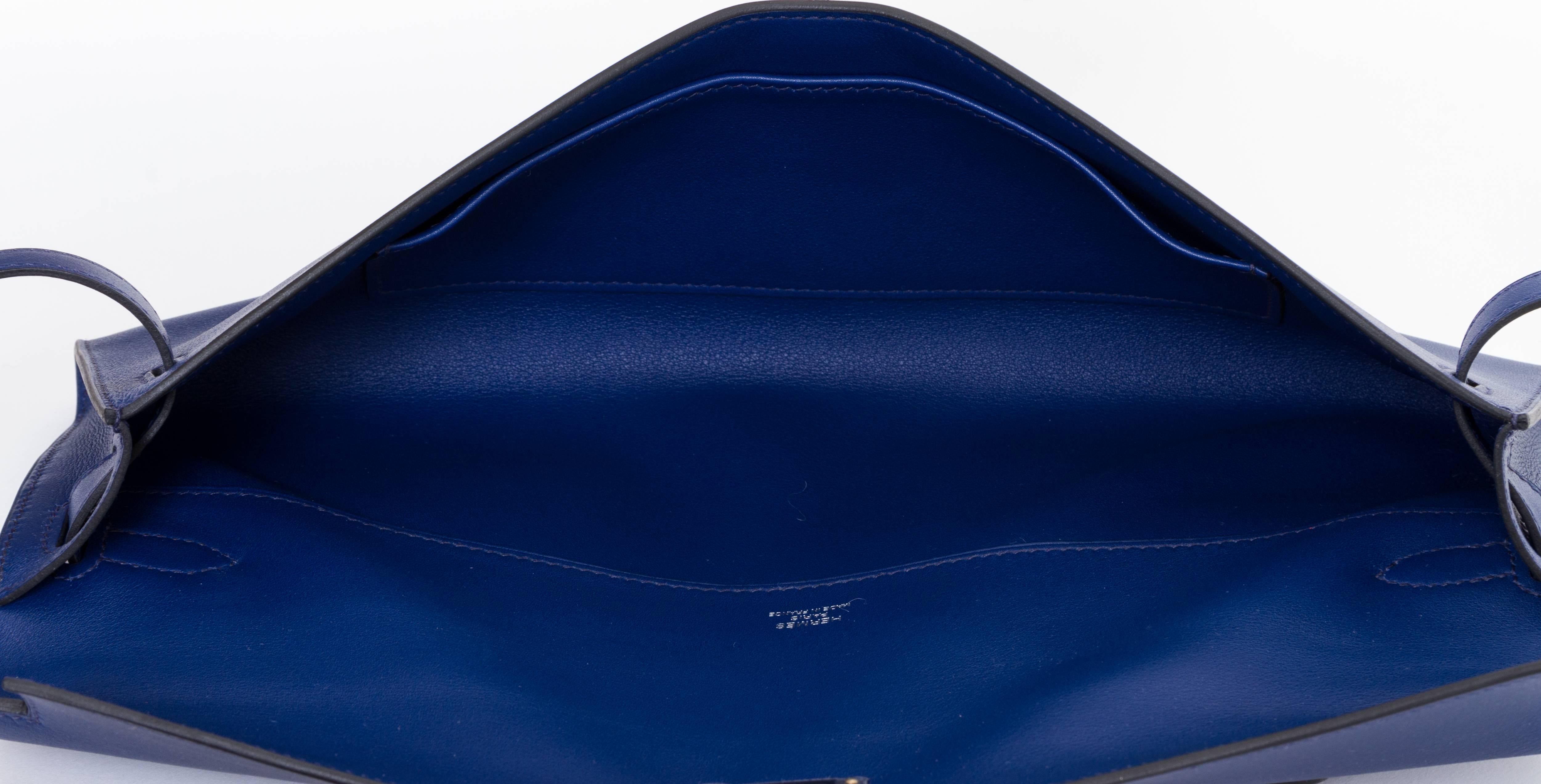 Women's Hermes New Kelly Cut Bleu Saphir