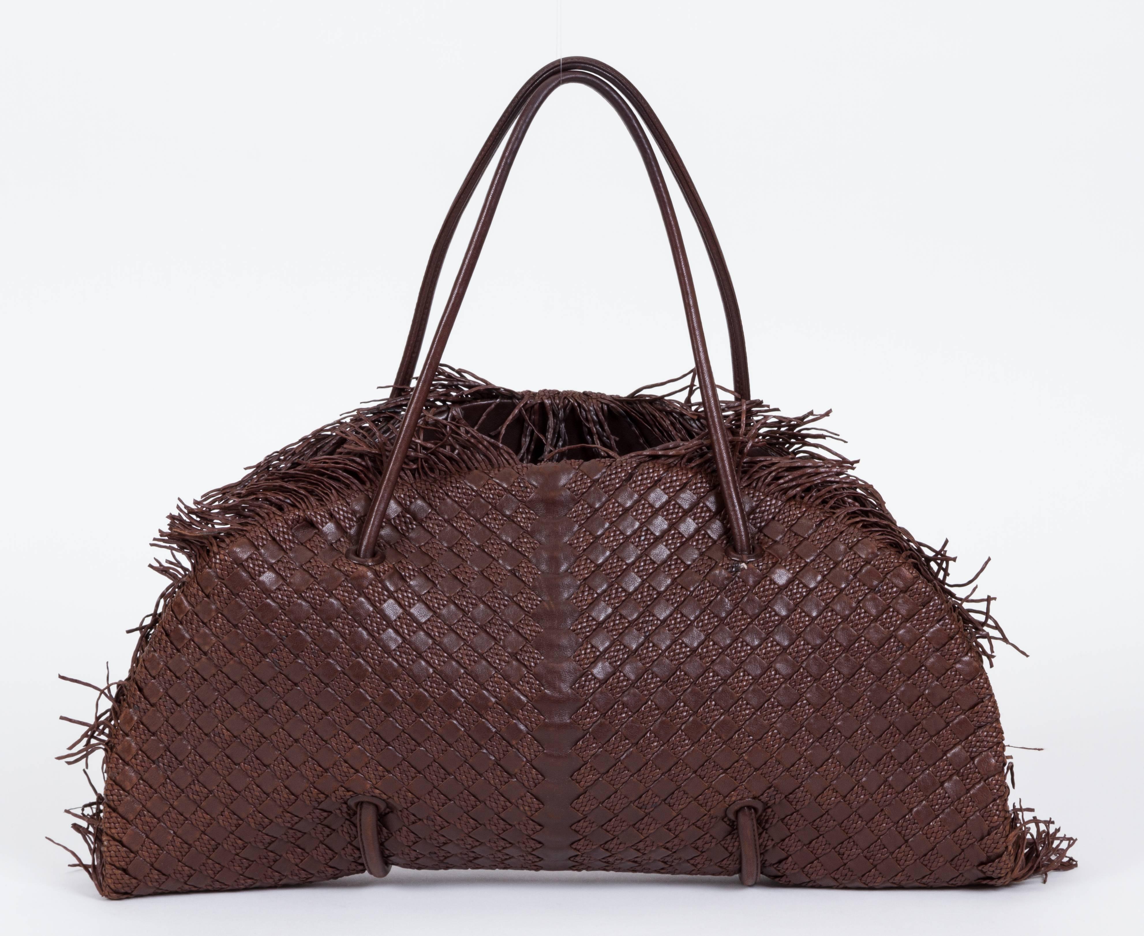Noir Bottega Veneta Brown Limited Edition Tote Bag en vente