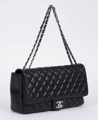 Chanel Jumbo Black Rain Jacket Flap Bag