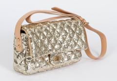 Chanel Gold Sequins Cross Body Bag
