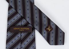 New Louis Vuitton Silk Stripe Tie