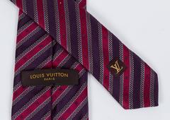 New Louis Vuitton Silk Stripe Tie