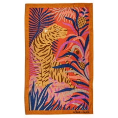 Serviette de plage Hermès Tigre a l'Ananas