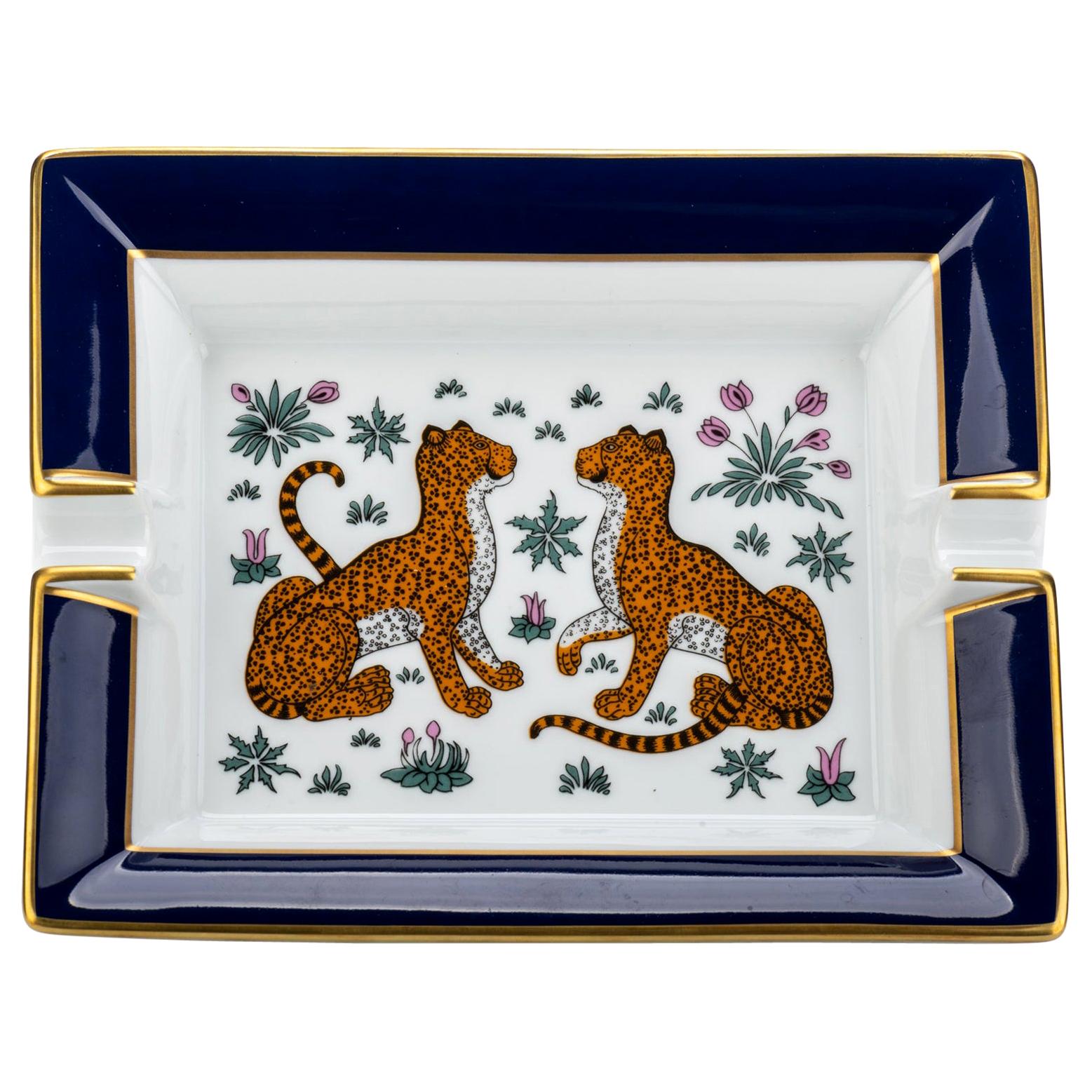 Cendrier collector Hermes Blue Guepards